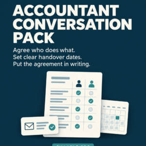 Accountant Conversation Pack — fillable tool