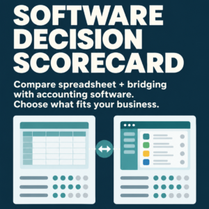 Software Decision Scorecard — fillable tool